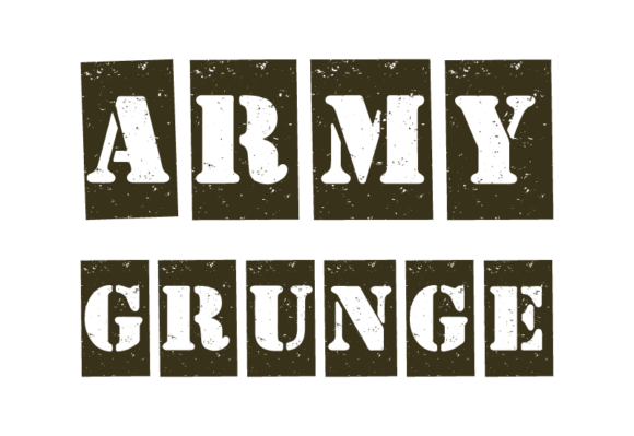 Army Grunge: The Display Font for Bold Brand Identity