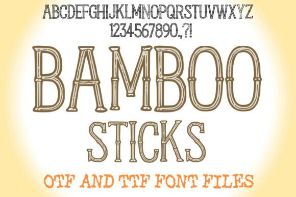 Bamboo Sticks: The Quirky Display Font for Bold Branding