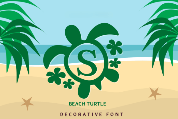 Beach Turtle: A Decorative Font for Editorial Design