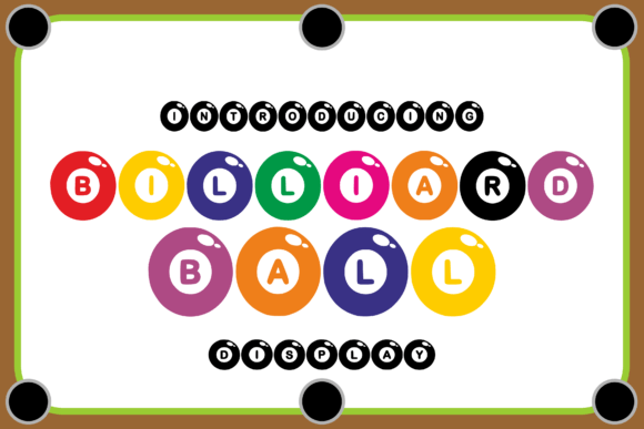 Billiard Ball Font: A Playful Typeface for Branding