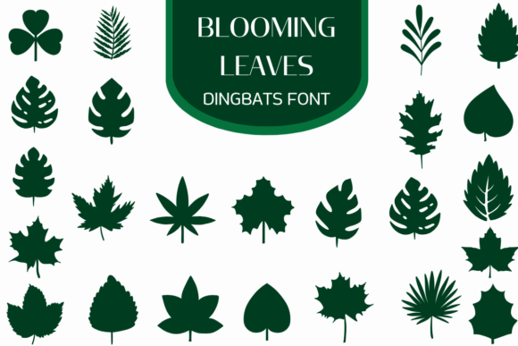 Blooming Leaves: A Versatile Dingbat Font for Editorial Design