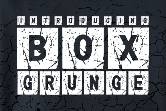 Box Grunge: A Bold Typeface for Modern Brand Identity
