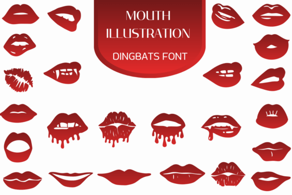 Bringing Mouth Illustration Font to Life in Handmade Shops
