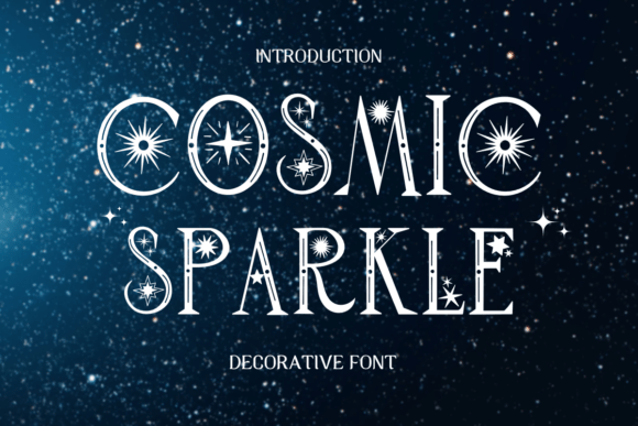 Cosmic Sparkle: A Decorative Font for Brand Magic