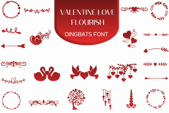 Designing Romance: The Valentine Love Flourish Typeface