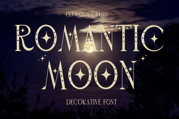 Designing with Romantic Moon: A Unique Decorative Font for Branding