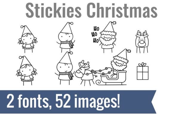 Designing with Stickies Christmas Dingbats for Festive Branding