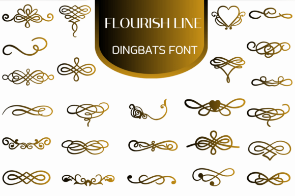 Flourish Line: A Creative Dingbats Font for Makers