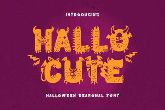 Hallocute: A Playful Display Font for Bold Branding