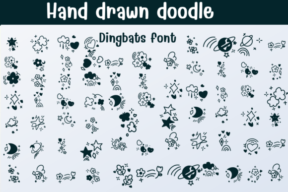 Hand Drawn Doodle Font: Whimsical Style for Makers