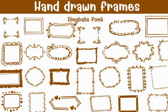 Hand Drawn Frames: A Whimsical Typeface for Makers