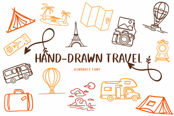 Hand-drawn Travel: A Playful Typeface for Brand Adventures
