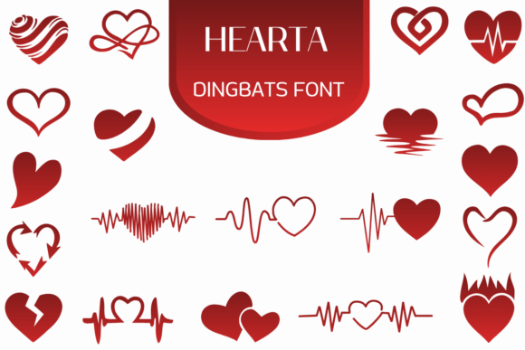 Hearta: A Playful Dingbats Font for Modern Web Design
