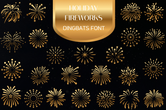 Holiday Fireworks: A Festive Display Font for Web Headers