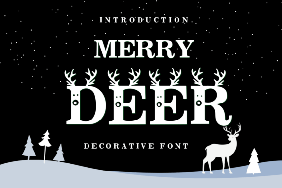 Merry Deer: A Festive Typeface for Editorial Joy