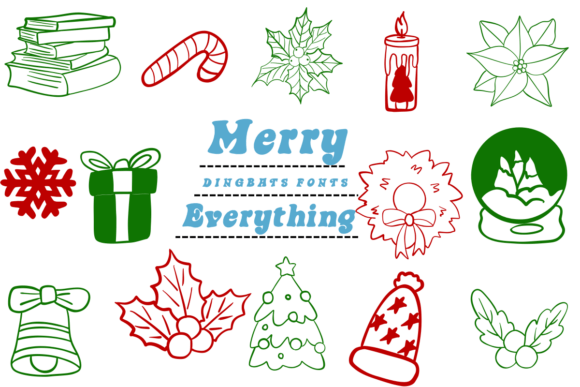 Merry Everything: A Festive Dingbat Font for Web Design