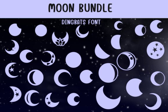 Moon Bundle: A Celestial Typeface for Editorial Design