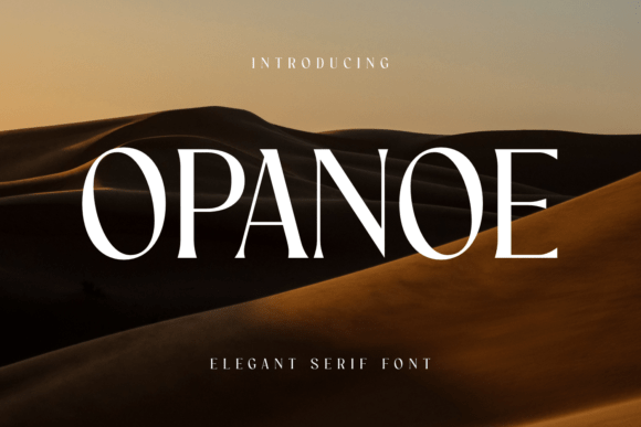 Opanoe: A Refined Serif Font for Editorial Design