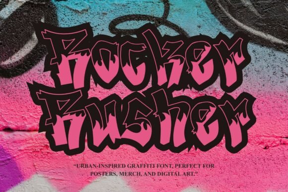 Rocker Rusher: A Bold Display Font for Modern Editorial Design