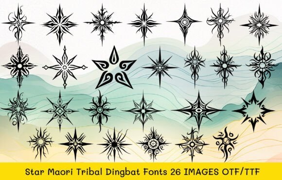 Star Maori Tribal: A Bold Typeface for Editorial Impact