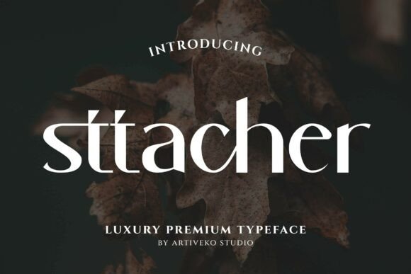 Sttacher: A Refined Serif Font for Polished Brand Identity