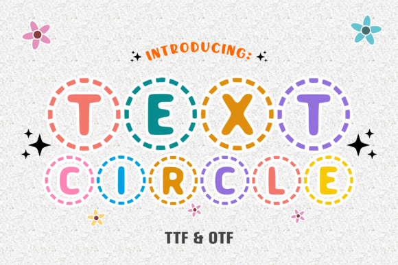 Text Circle: A Charming Display Font for Editorial Layouts
