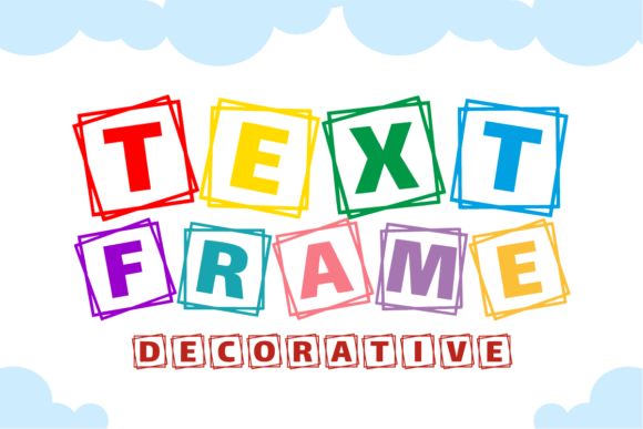 Text Frame: A Playful Uppercase Typeface for Modern Editorial Design