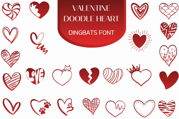 Valentine Doodle Heart: A Playful Typeface for Editorial Design